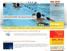 Tablet Screenshot of dlrg-pfungstadt.de